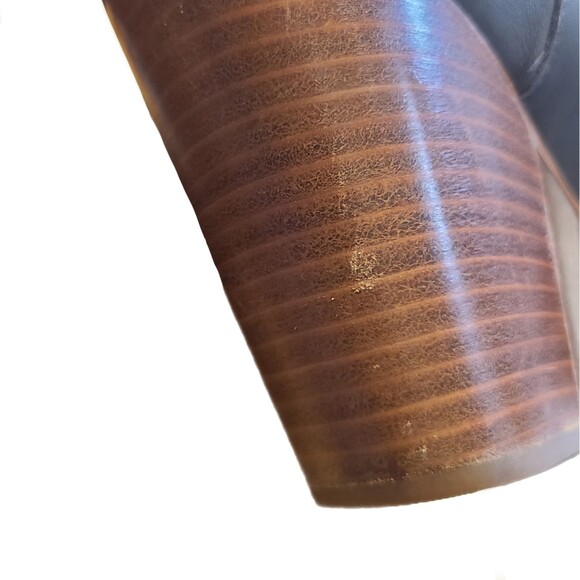 Rag & Bone "Harrow" Gray Leather & Block Heel Ankle Boots, Size EU 39.5/US 9 - Picture 6 of 9